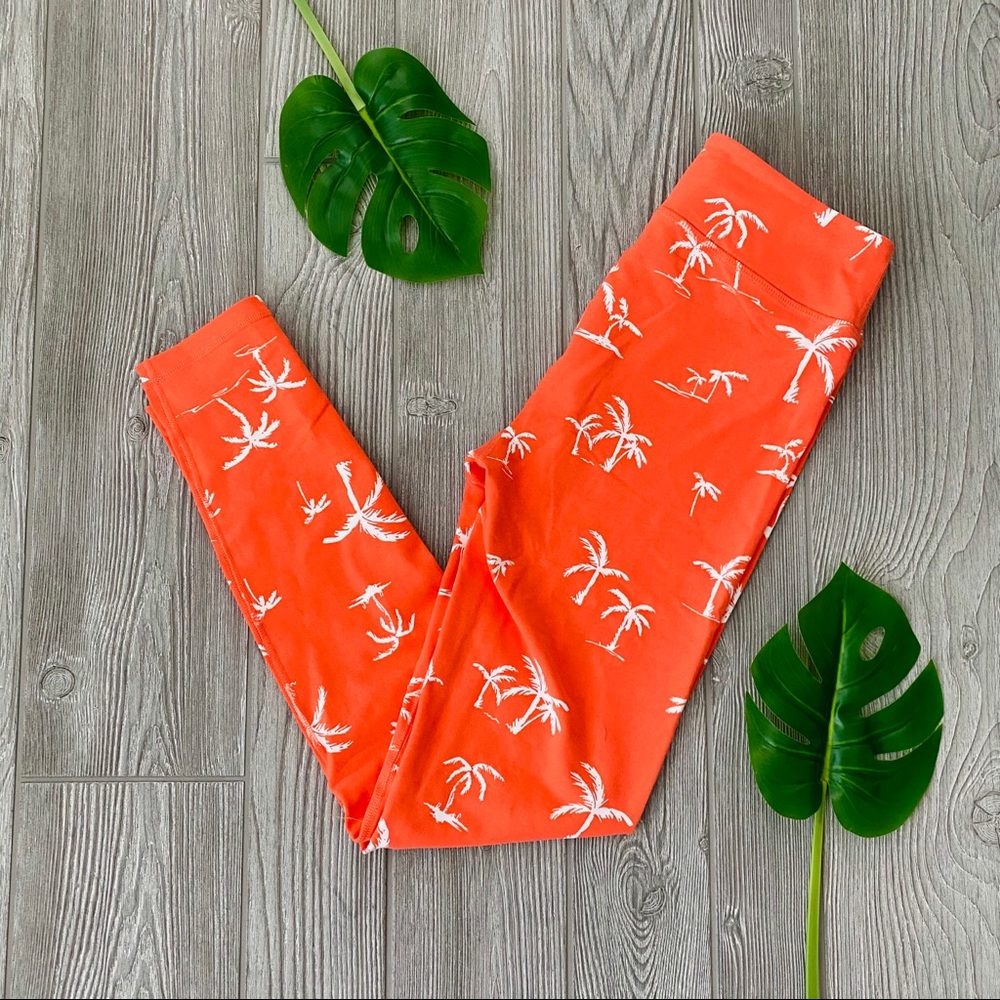 American apparel tropical coral leggings